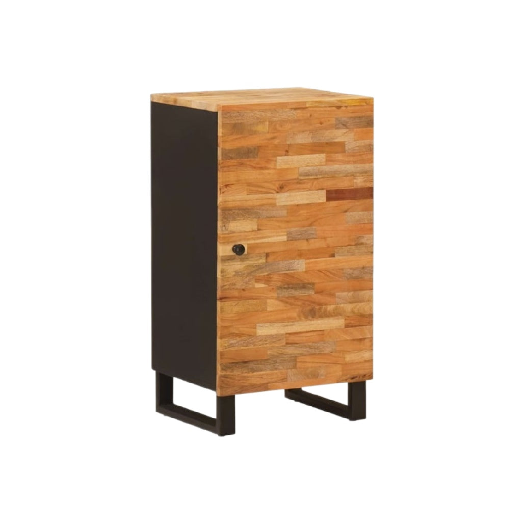 Meuble de rangement pour entrée en bois et métal - 40 x 30 x 80